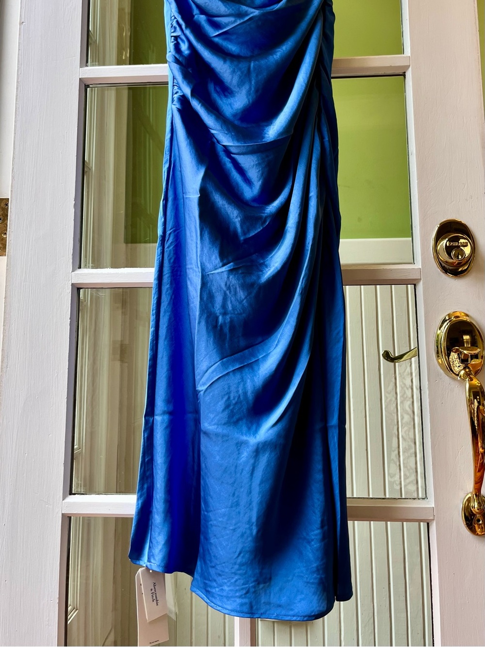 NWT Abercrombie & Fitch UK Gemstone Blue Dress, Summer Wedding Prom Formal Gown - Picture 2 of 12